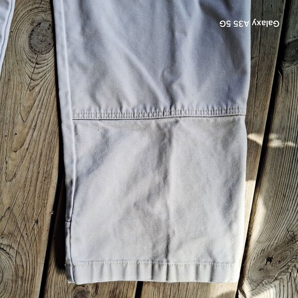 Eddie Bauer Mens Work Heavy Duty Khaki Cargo Pants Size 40X30 Cotton Fabric - Picture 7 of 14